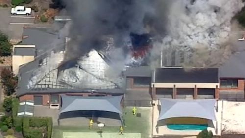 It's unknown what has caused the blaze. (9NEWS)