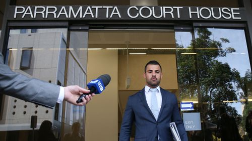 Lawyer Osman Samin speaks to the media outside the Parramatta Local Court, Sydney. (AAP)