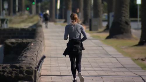 Middle Park is a popular area for joggers year-round. (9NEWS)