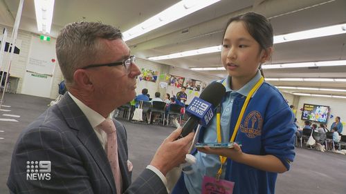 Sydney primary school students attend expo about future careers.