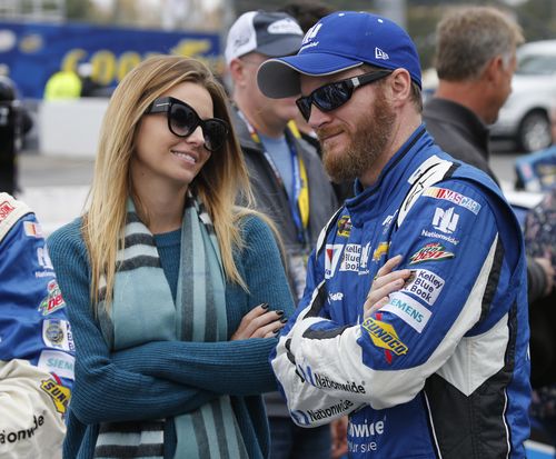 Dale Earnhardt Jr and his wife Amy escaped a fiery plane crash in Tennessee this morning.
