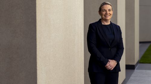 Jennifer Parker, maritime security expert and former Australian naval officer at Parliament House in Canberra on March 27, 2025. fedpol Photo: Dominic Lorrimer