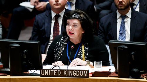 Nikki Haley, US ambassador to the United Nations, speaks during a Security Council meeting. (EPA)