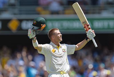 First Test: Warner's stellar Ashes series kicked into gear with a brilliant second innings ton.