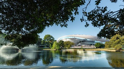 The architects behind the design also build the first Sydney Football Stadium design in 1985.