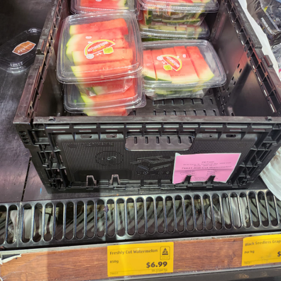 Aldi pre-cut watermelon punnets.