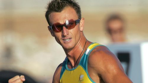 Nathan Baggaley won the Men's K1 1,000 metre semi-final, during the kayak flatwater event at the 2004 Olympic Games in Athens.