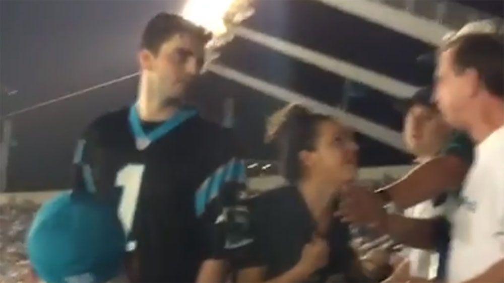 NFL fan sucker punches older man during Carolina Panthers loss to Philadelphia Eagles