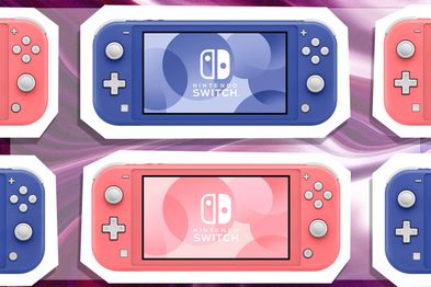 9PR: Nintendo Switch Lite Console, Blue and Coral
