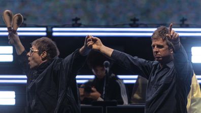 Liam Gallagher on stage in Melbourne.