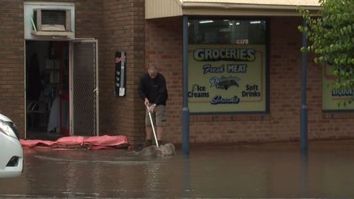 Elwood experienced flooding after the deluge. (9NEWS)