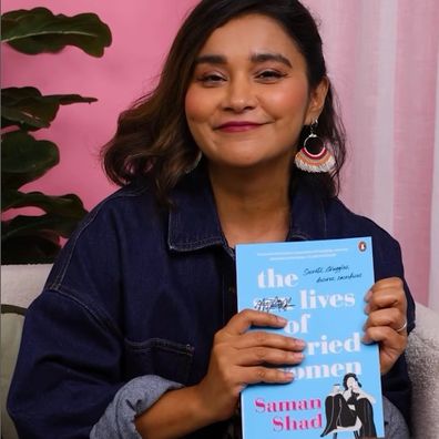 Saman Shad with her book The Sex Lives of Married Women