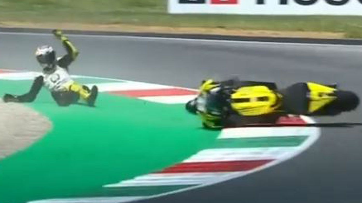 Jack Miller falls at Italian MotoGP as Ducati's Danilo Petrucci seals win