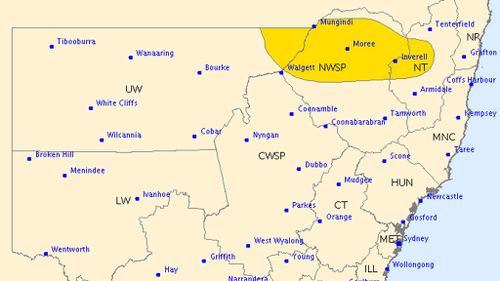 Severe thunderstorm warning issued for northern NSW