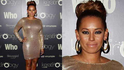 Mel B shows off post-baby bod in skin tight dress
