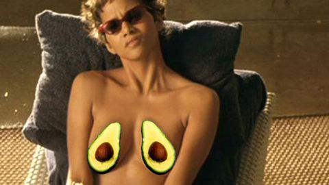 Ole! Halle Berry dipped her bare breast into guacamole on movie set