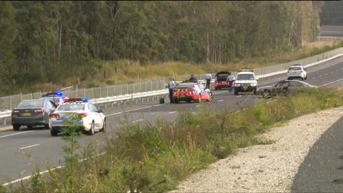 Two women travelling in the car being pursued have been arrested and are assisting police with their investigation. (9NEWS)