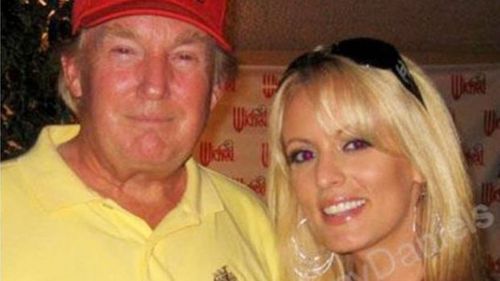 Trump tweeted that the man was "non-existent" and that Daniels was playing the "fake news media for fools" after she made allegations about having an affair with him.