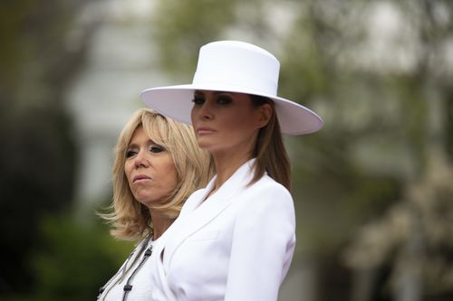 Melania is hosting her first formal state dinner at the White House tonight. (AAP)