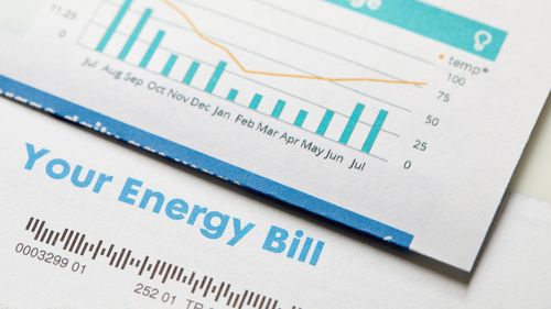 Energy bill stock photo