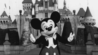 Mickey Mouse at Disneyland in 1992