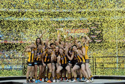 It was a golden end for the Hawks which have won three flags since 2008.