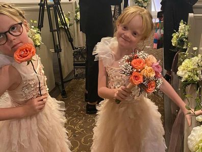 Lily Allen shares photos of daughters Ethel and Marnie taken at her Las Vegas wedding in September 2020. 
