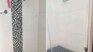 Bunnings shower cleaning hack