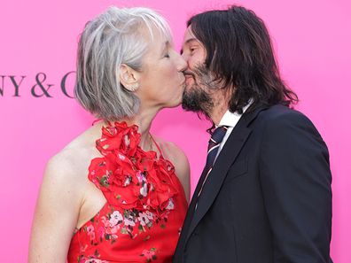 LOS ANGELES, CALIFORNIA - APRIL 15: (L-R) Alexandra Grant and Keanu Reeves attend the MOCA Gala 2023 at The Geffen Contemporary at MOCA on April 15, 2023 in Los Angeles, California. (Photo by Momodu Mansaray/WireImage)