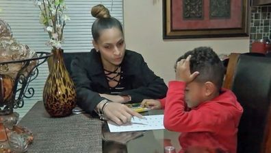 Natasha Valdivieso upset her son Pedro Hargrove has been told he is not allowed to wear earrings to school