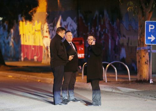 A milk bar worker, who saw the assault, said the 24-year-old victim stood up immediately after the attack in Doveton last night. Picture: AAP