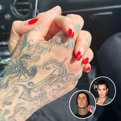 Travis Barker and Kourtney Kardashian make relationship Instagram-official.