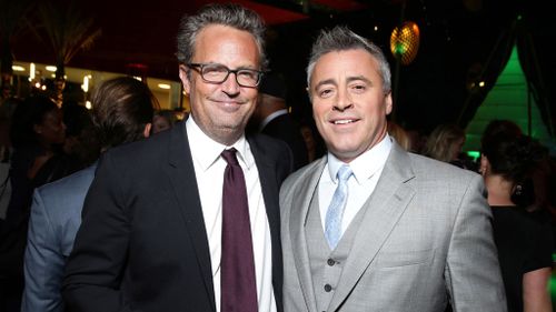 Matthew Perry with former Friends co-star Matt Le Blanc. 