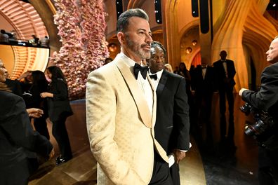 HOLLYWOOD, CALIFORNIA - MARCH 10: In this handout photo provided by A.M.P.A.S., Jimmy Kimmel is seen backstage during the 96th Annual Academy Awards at Dolby Theatre on March 10, 2024 in Hollywood, California. (Photo by Richard Harbaugh/A.M.P.A.S. via Getty Images)