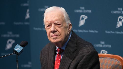 Former US president Jimmy Carter declares he's free of cancer