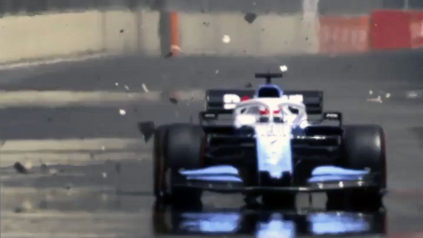 Loose street cover ends first F1 practice in Azerbaijan