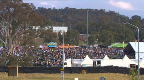 128 festival-goers had their illicit drugs tested at the Groovin the Moo festival in Canberra yesterday. (9NEWS)