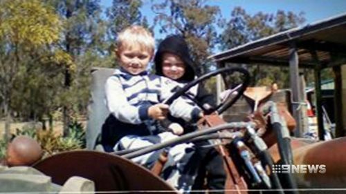 The siblings were pulled from the blaze by their father. (9NEWS)