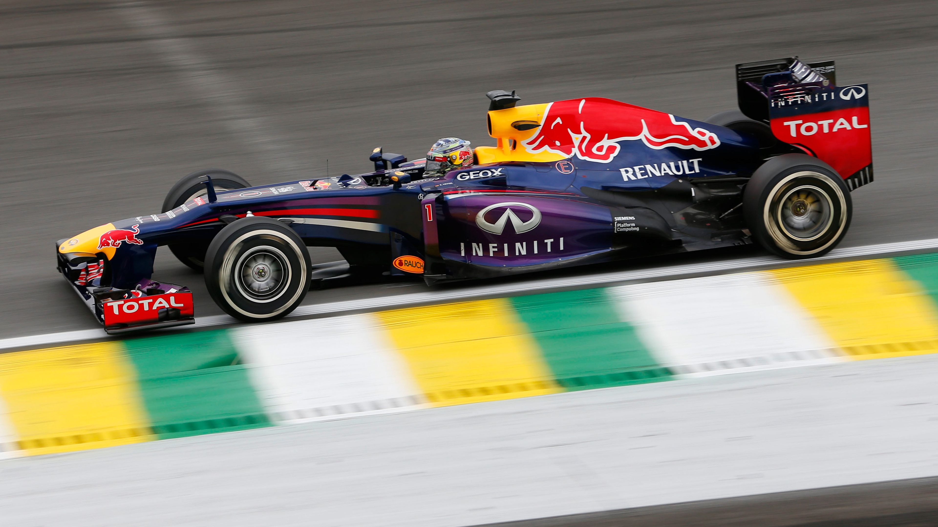 Sebastian Vettel at the 2013 Brazilian Grand Prix. (Photo by Hoch Zwei/Corbis via Getty Images)