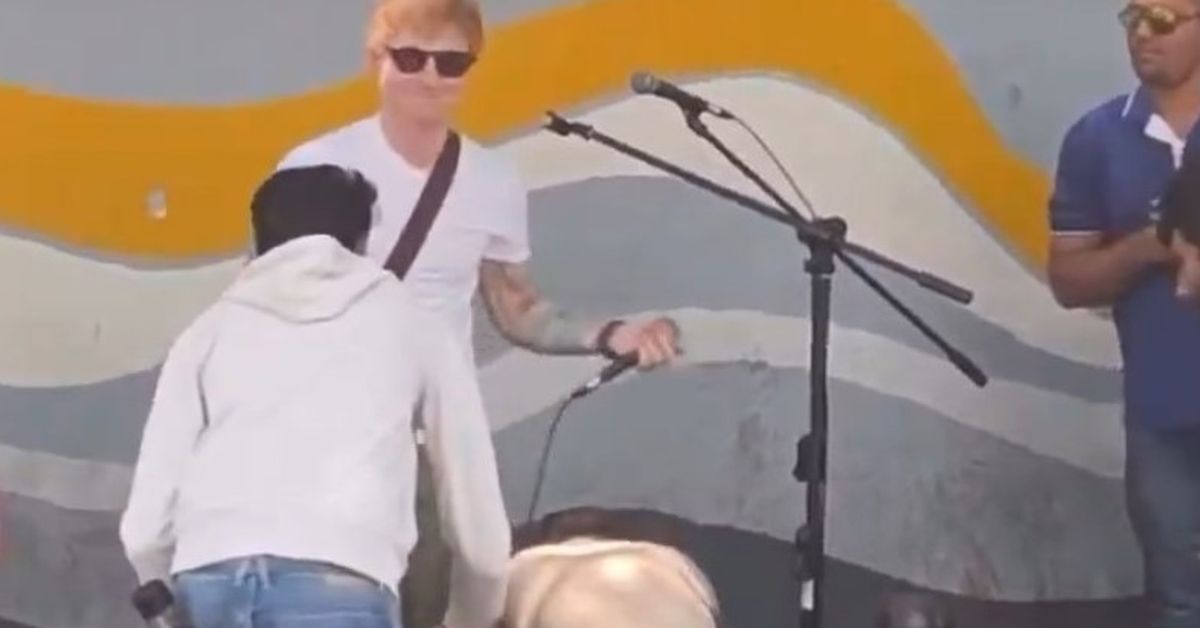 Performa mengamuk kejutan Ed Sheeran di India ditutup oleh polisi: Tonton videonya