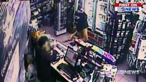 The man threatened a staff member at a Runcorn tobacco store. Picture: 9NEWS