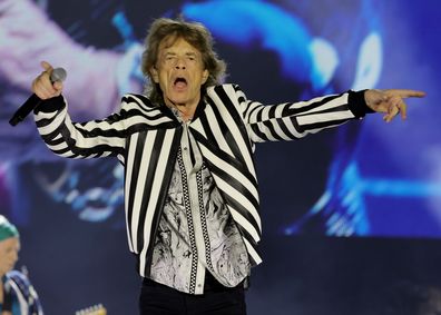Mick Jagger performs with the Rolling Stones at SoFi Stadium in Inglewood, California on July 13, 2024. 