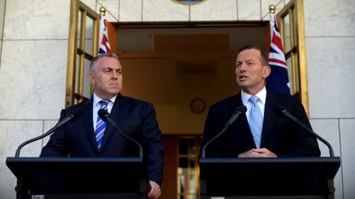 Treasurer Joe Hockey (left) and Prime Minister Tony Abbott.