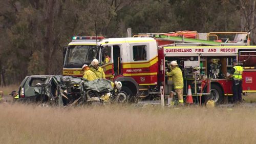 Emergency services responded to the crash. (9NEWS)