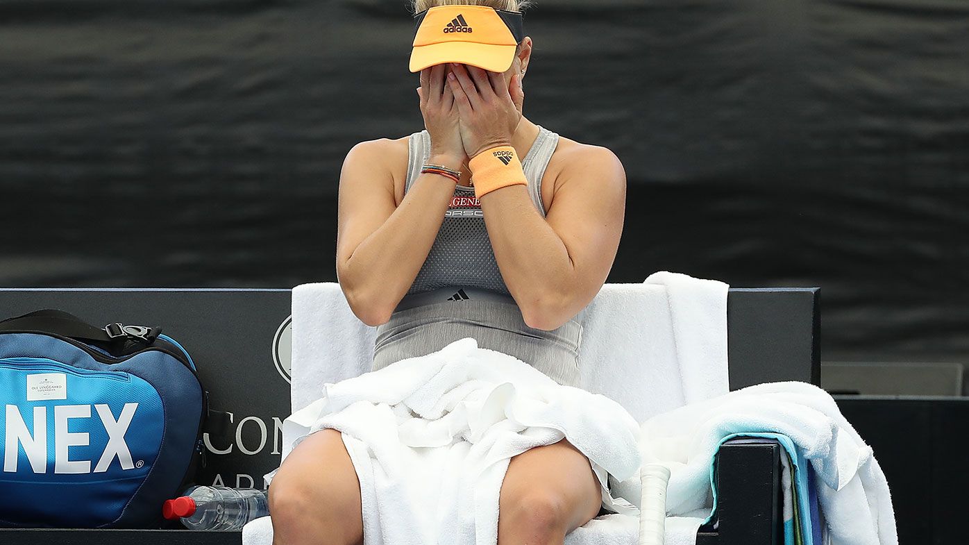 Angelique Kerber has been forced to retire from the Adelaide International.
