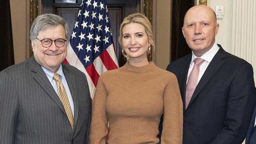 William Barr, Ivanka Trump and Peter Dutton.