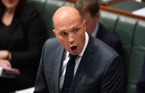 Home Affairs Minister Peter Dutton sparked ridicule in January when he said people were scared to go out for dinner in Melbourne. Picture: AAP