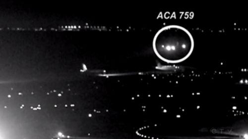 The scare comes just three months after a close call involving another Air Canada plane at the same airport, where the pilot came within 18m of planes on the taxiway.