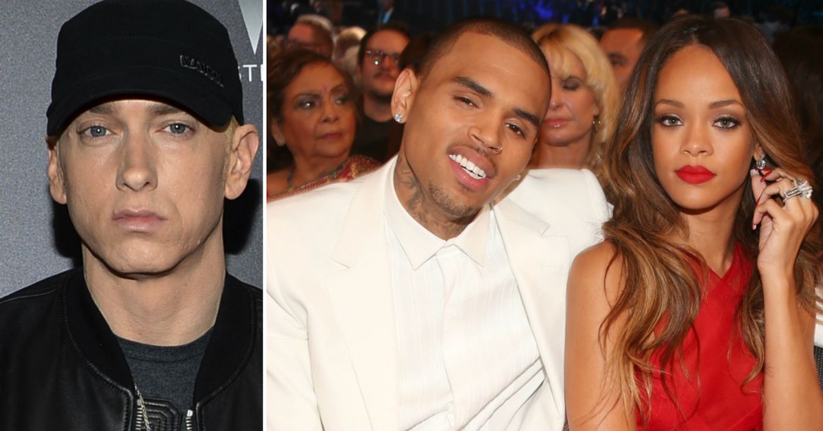 Eminem Sides With Chris Brown Over Rihanna Assault In Leaked Song 9celebrity
