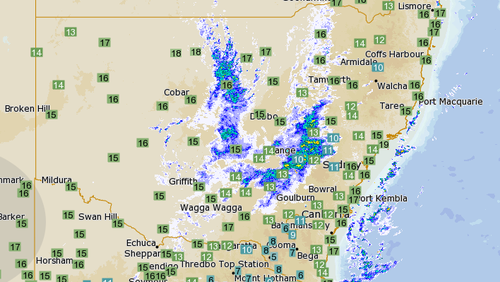 Inland parts of NSW could be hit by a thunderstorm today, with showers also predicted.